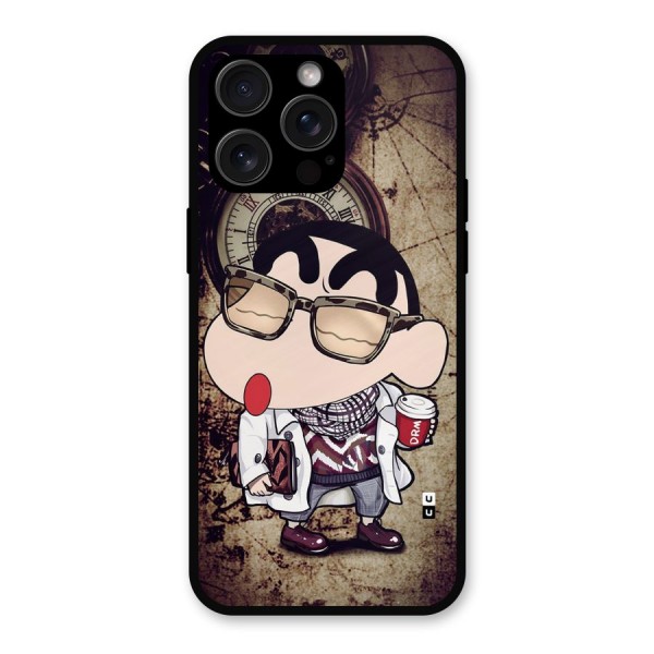 Dope Shinchan Metal Back Case for iPhone 15 Pro Max