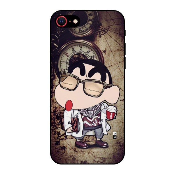 Dope Shinchan Metal Back Case for iPhone 8