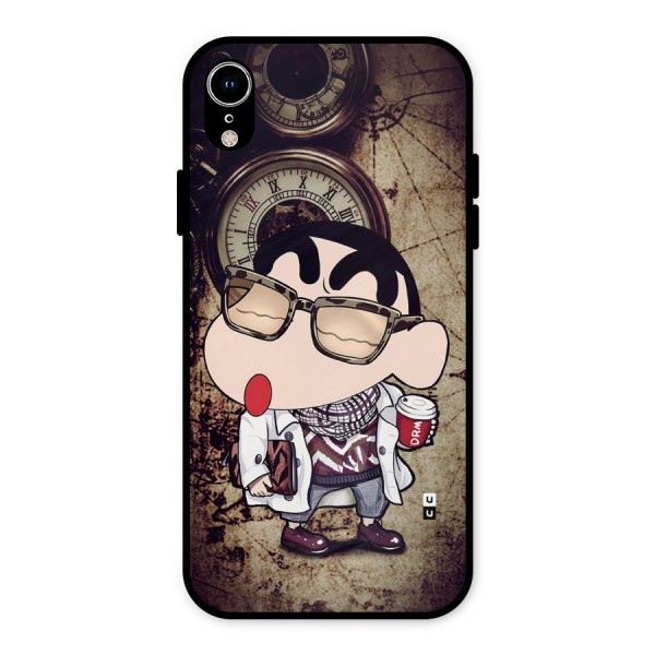 Dope Shinchan Metal Back Case for iPhone XR