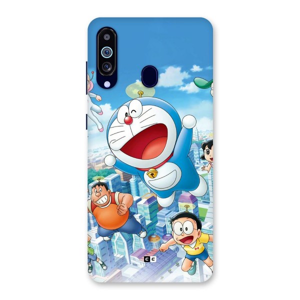 Doremon Flying Back Case for Galaxy A60