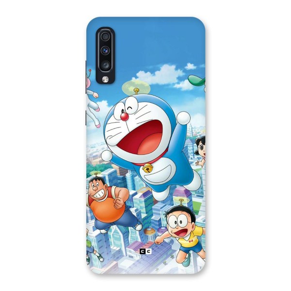 Doremon Flying Back Case for Galaxy A70s