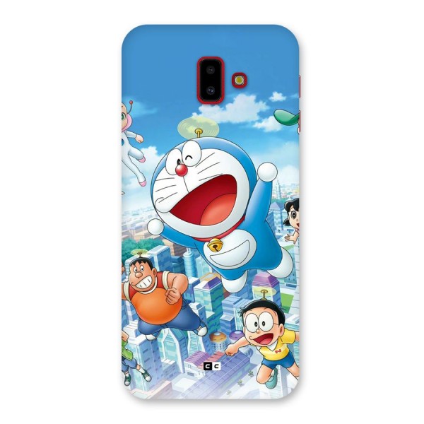 Doremon Flying Back Case for Galaxy J6 Plus