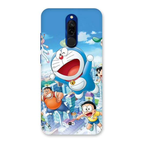 Doremon Flying Back Case for Redmi 8