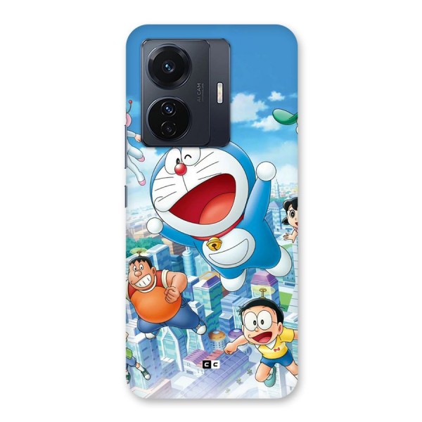 Doremon Flying Back Case for Vivo iQOO Z6 Pro