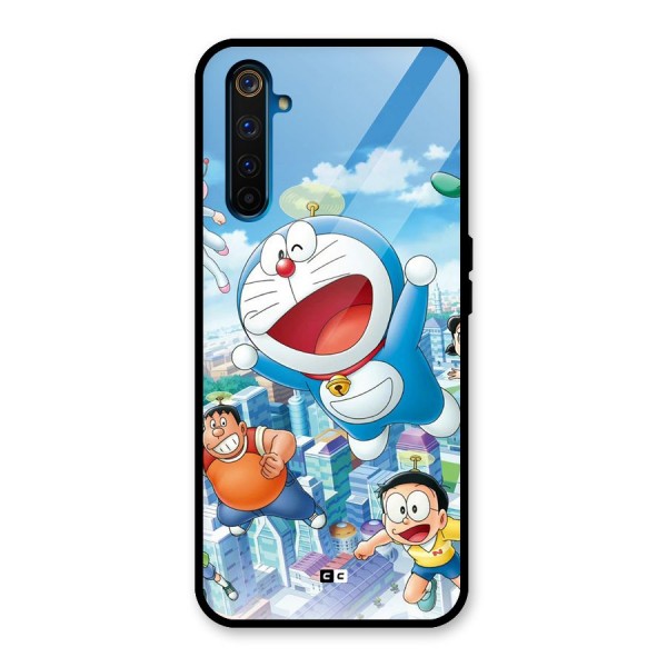 Doremon Flying Glass Back Case for Realme 6 Pro