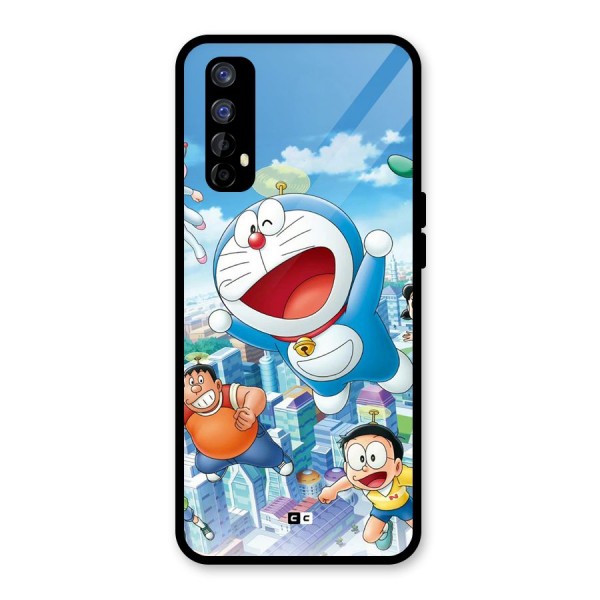 Doremon Flying Glass Back Case for Realme 7