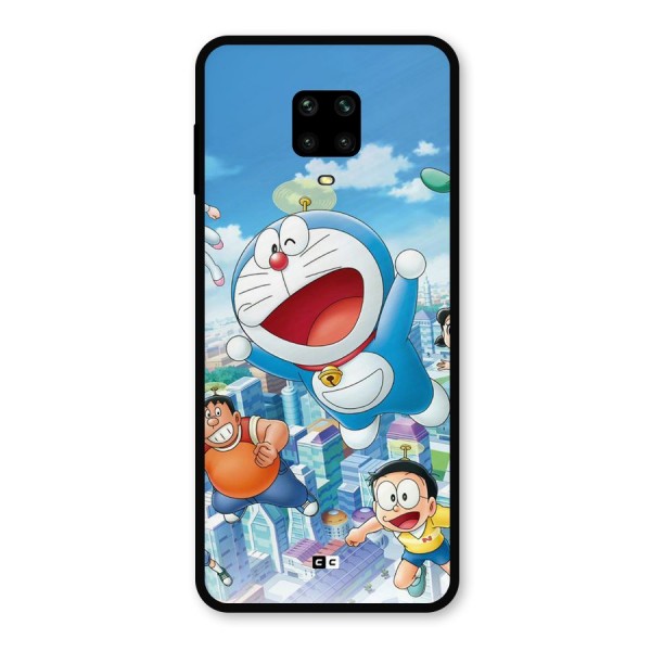 Doremon Flying Metal Back Case for Poco M2