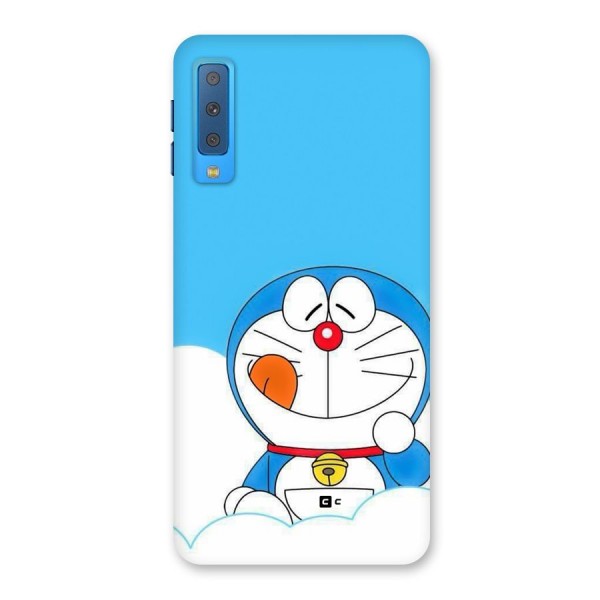 Doremon On Clouds Back Case for Galaxy A7 (2018)