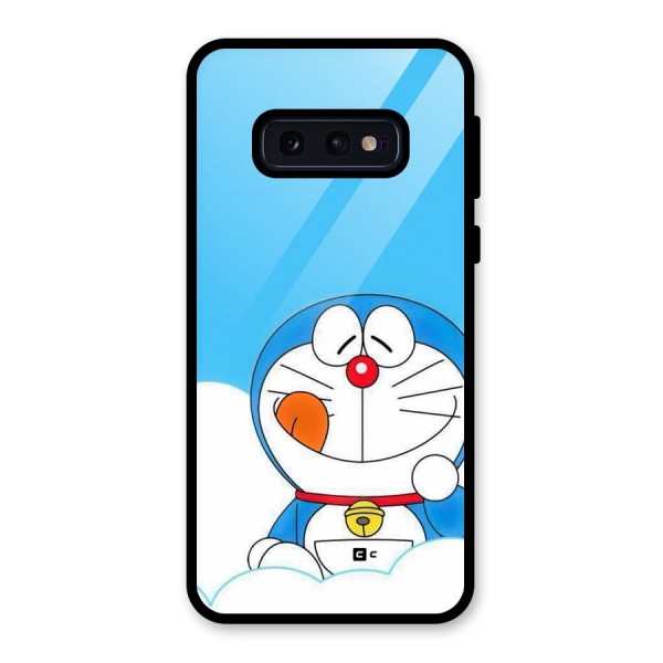 Doremon On Clouds Glass Back Case for Galaxy S10e