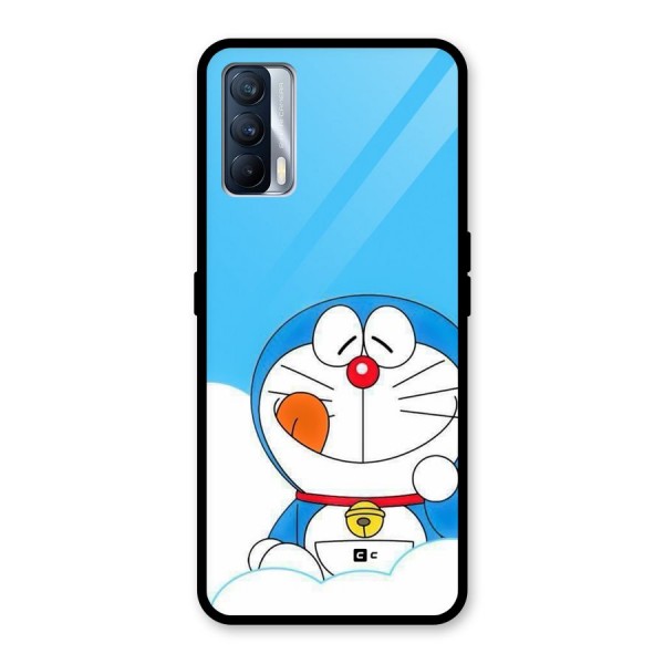 Doremon On Clouds Glass Back Case for Realme X7