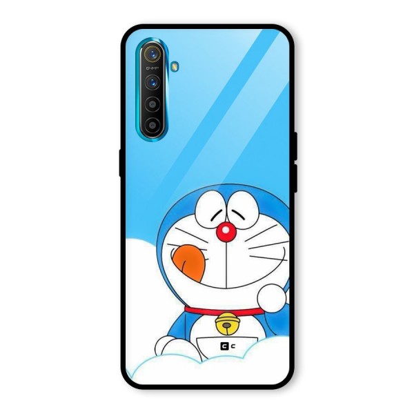 Doremon On Clouds Glass Back Case for Realme XT