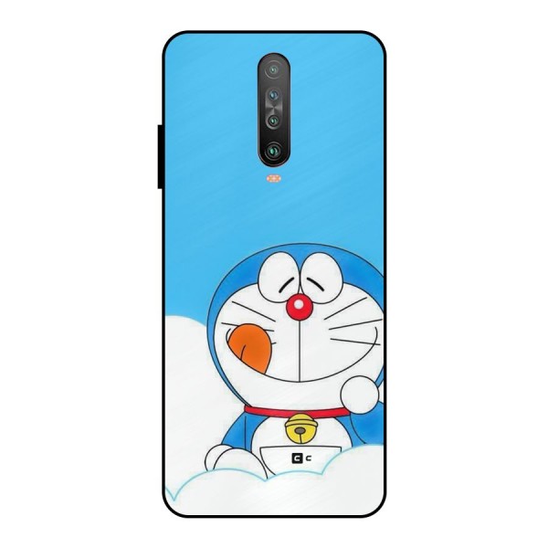 Doremon On Clouds Metal Back Case for Poco X2