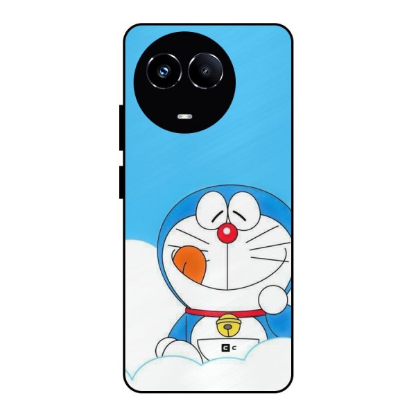 Doremon On Clouds Metal Back Case for Realme 11X