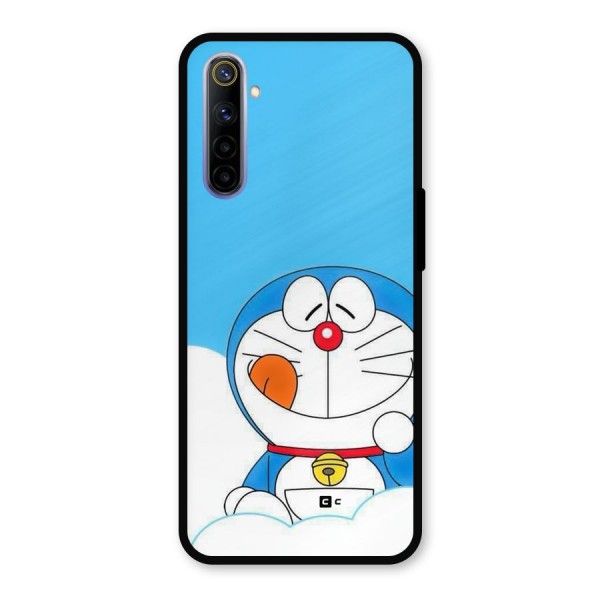 Doremon On Clouds Metal Back Case for Realme 6