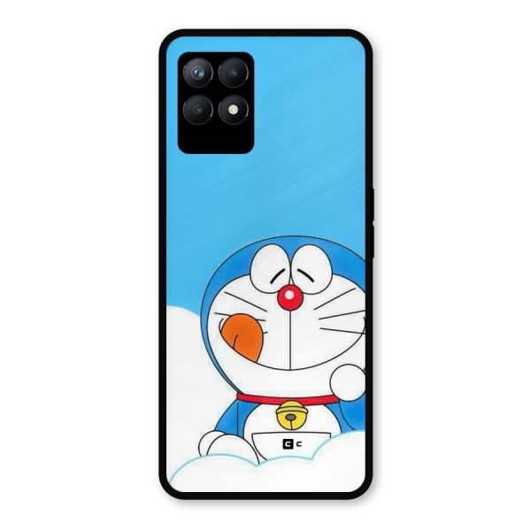 Doremon On Clouds Metal Back Case for Realme 8i