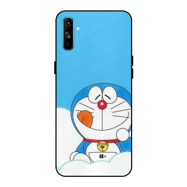 Doremon On Clouds Metal Back Case for Realme C3