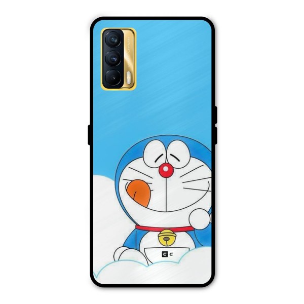 Doremon On Clouds Metal Back Case for Realme X7