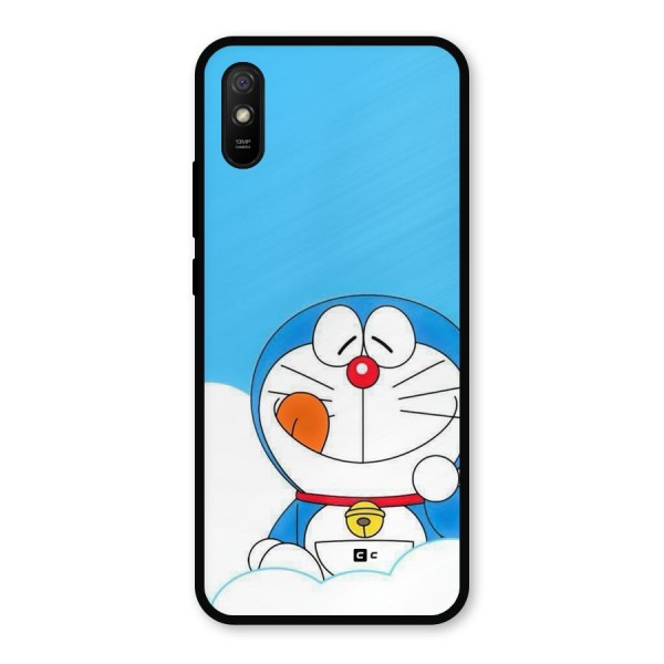 Doremon On Clouds Metal Back Case for Redmi 9i