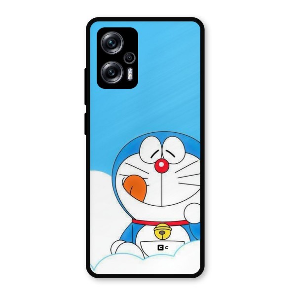 Doremon On Clouds Metal Back Case for Redmi K50i