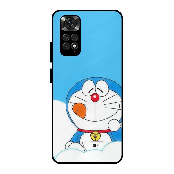 Doremon On Clouds Metal Back Case for Redmi Note 11 Pro