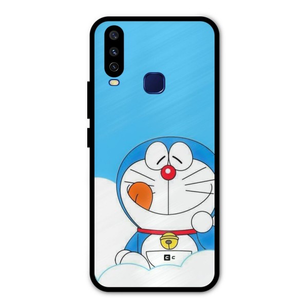 Doremon On Clouds Metal Back Case for Vivo U10