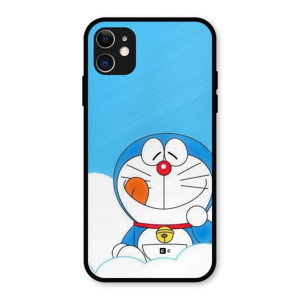 Doremon On Clouds Metal Back Case for iPhone 11