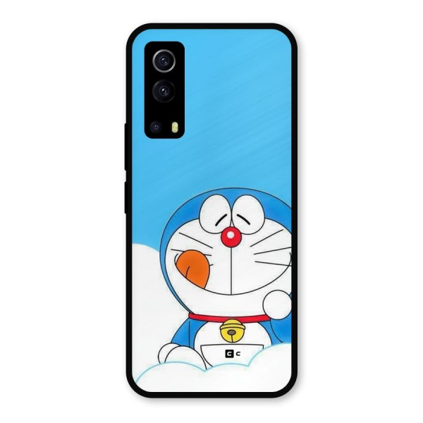 Doremon On Clouds Metal Back Case for iQOO Z3