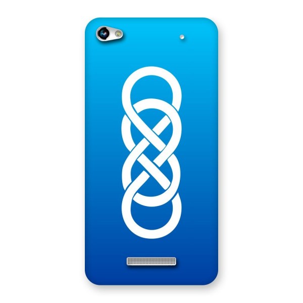 Double Infinity Blue Back Case for Micromax Hue 2