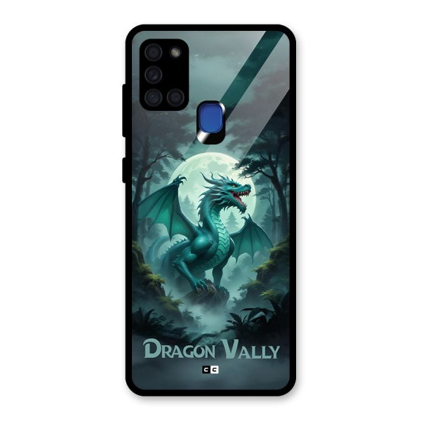 Dragon Valley Glass Back Case for Galaxy A21s