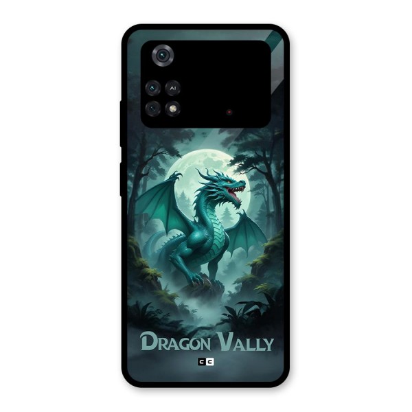 Dragon Valley Glass Back Case for Poco M4 Pro 4G