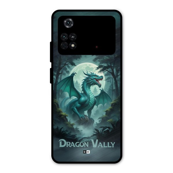 Dragon Valley Metal Back Case for Poco M4 Pro 4G