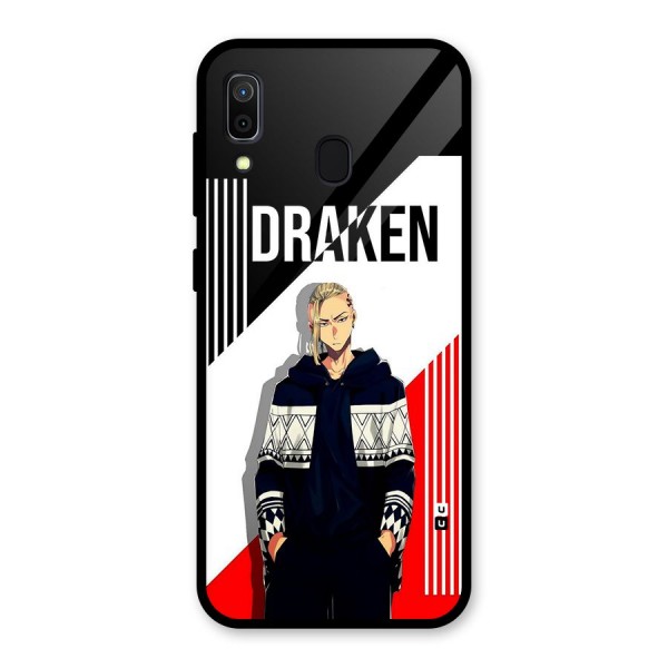 Draken Bhai Glass Back Case for Galaxy A30