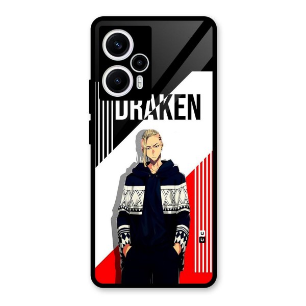 Draken Bhai Glass Back Case for Poco F5