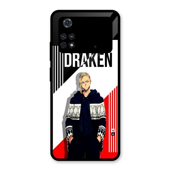 Draken Bhai Glass Back Case for Poco M4 Pro 4G