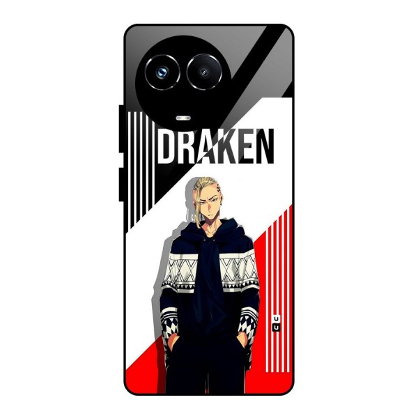 Draken Bhai Glass Back Case for Realme 11X