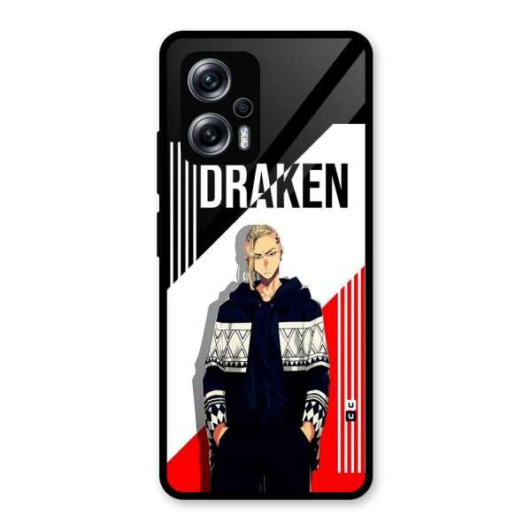 Draken Bhai Glass Back Case for Redmi K50i