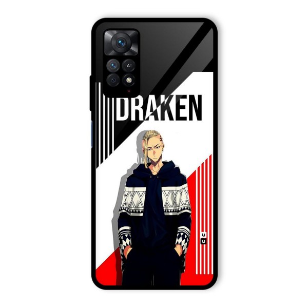 Draken Bhai Glass Back Case for Redmi Note 11 Pro