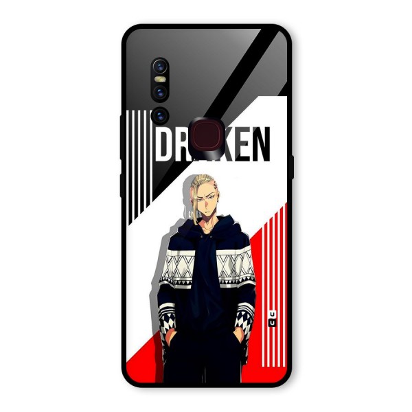 Draken Bhai Glass Back Case for Vivo V15