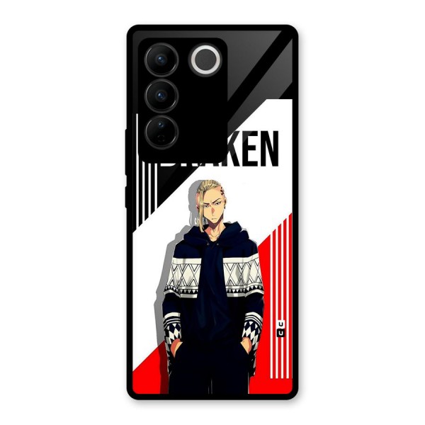 Draken Bhai Glass Back Case for Vivo V27