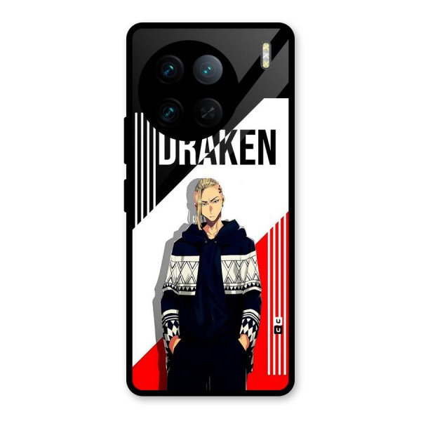 Draken Bhai Glass Back Case for Vivo X90 Pro