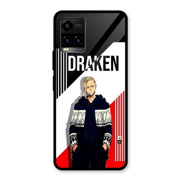 Draken Bhai Glass Back Case for Vivo Y21G