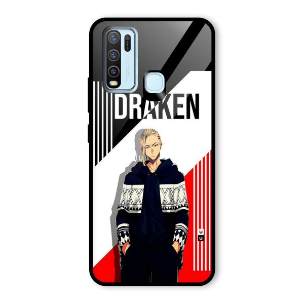 Draken Bhai Glass Back Case for Vivo Y30