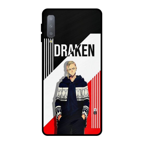 Draken Bhai Metal Back Case for Galaxy A7 (2018)