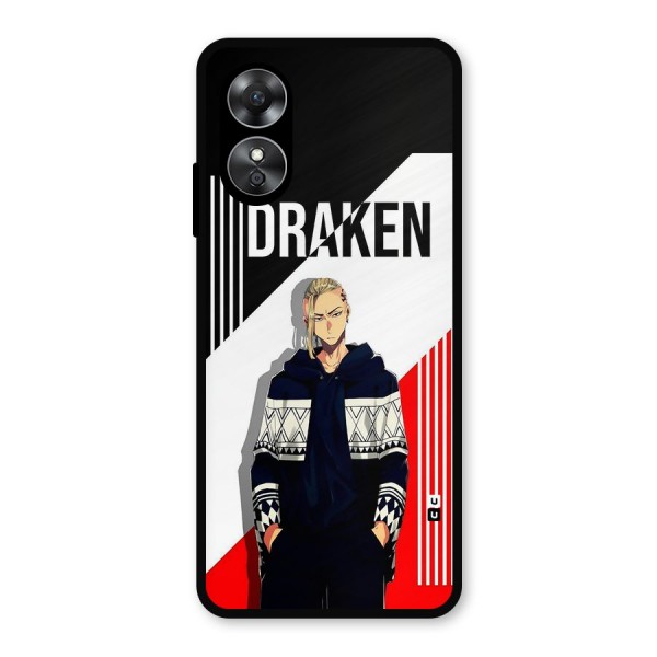 Draken Bhai Metal Back Case for Oppo A17