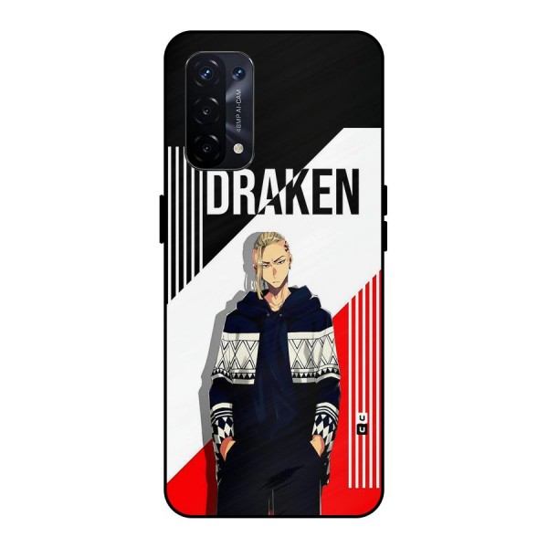 Draken Bhai Metal Back Case for Oppo A74 5G