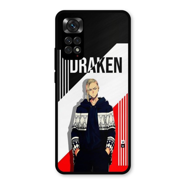 Draken Bhai Metal Back Case for Redmi Note 11