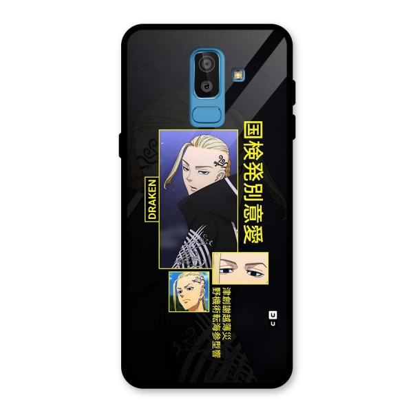 Draken Manji Gang Glass Back Case for Galaxy J8