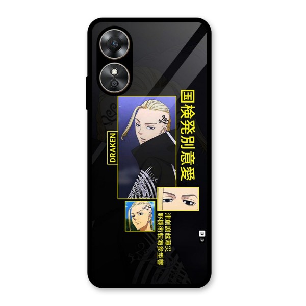 Draken Manji Gang Glass Back Case for Oppo A17