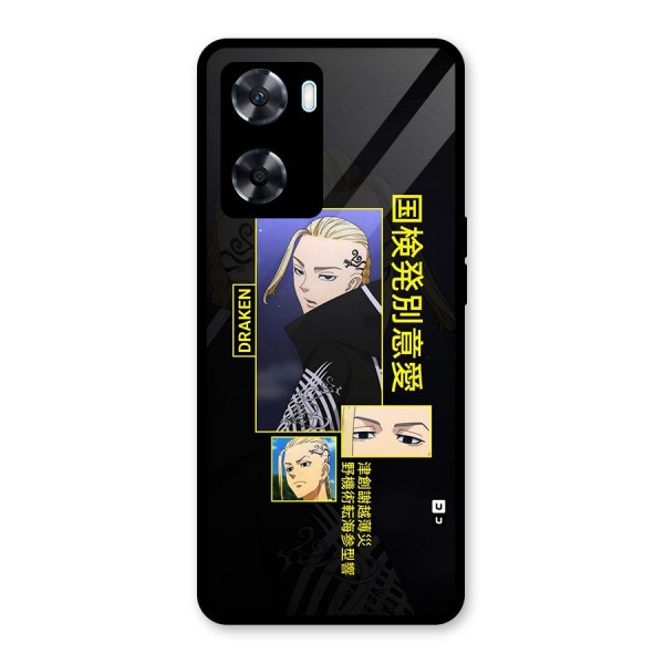 Draken Manji Gang Glass Back Case for Oppo A77s