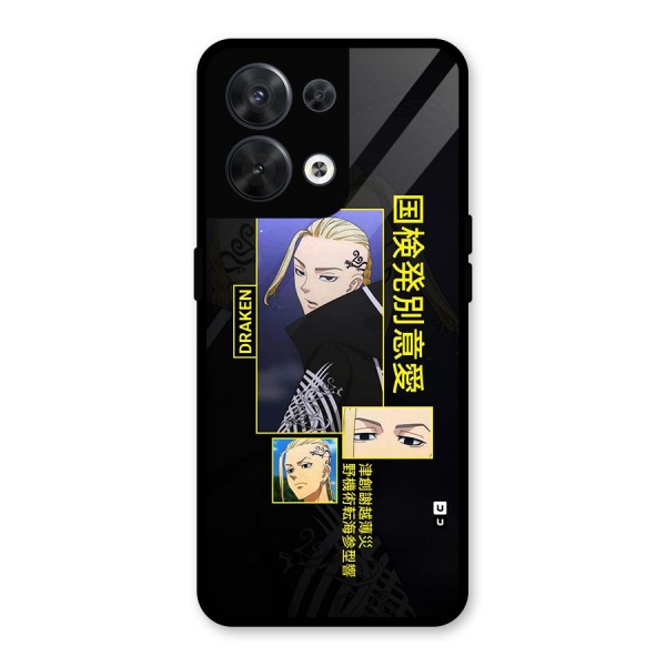 Draken Manji Gang Glass Back Case for Oppo Reno8 5G